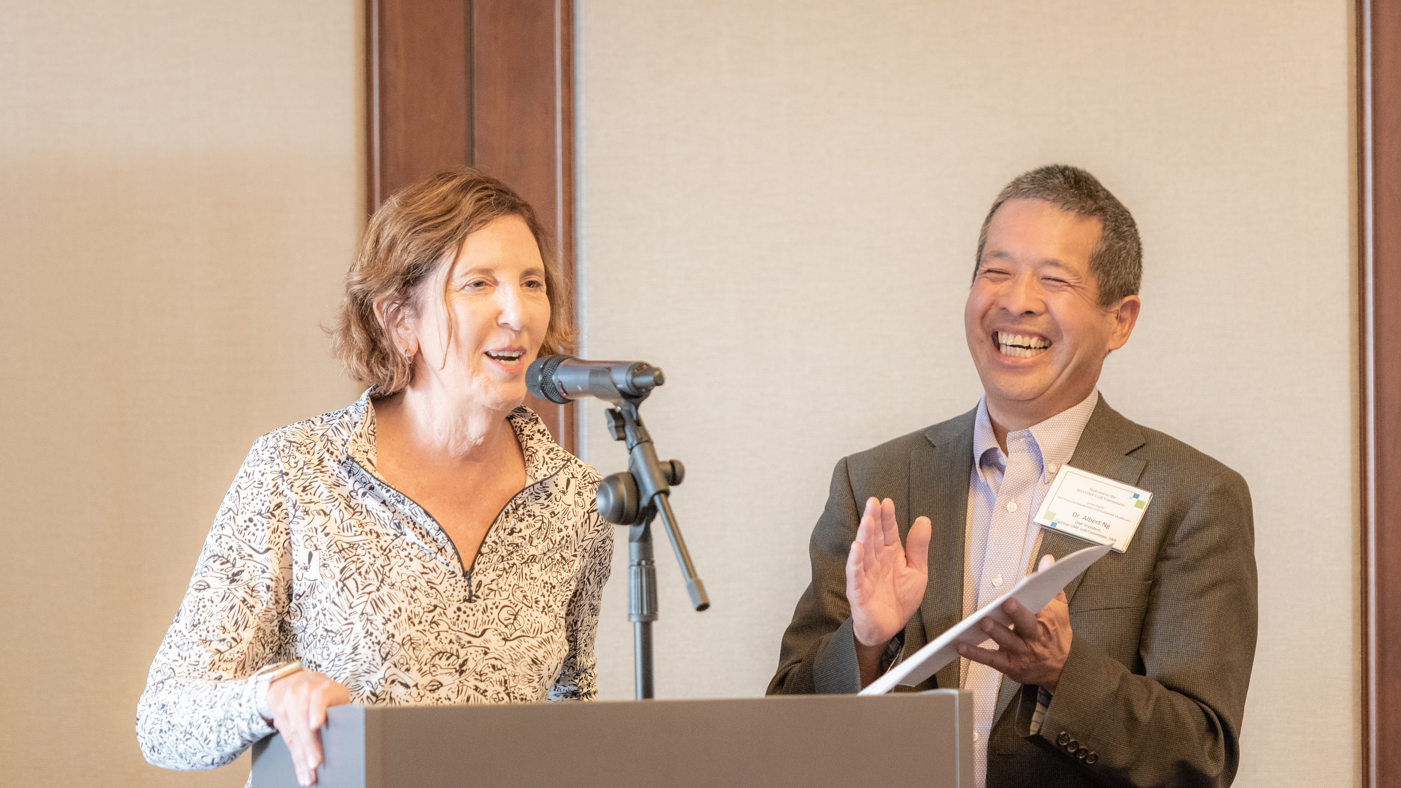 Dr. Audrey Karlinsky and Dr. Albert Ng are seen here.